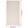 vidaXL Rug Cream 100% Polypropylene 31.5 x 59.1 in