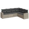 vidaXL Garden Sofa Set Light Grey