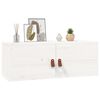 vidaXL Wall Cabinet White Solid pinewood 31.5 in x 11.8 in x 11.8 in