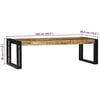vidaXL Coffee Table 2 pcs Brown 48 x 40 x 40 cm solid mango wood