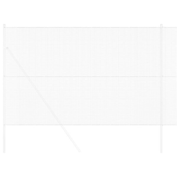 vidaXL Welded Wire Fence Silver 5.2'x 82'