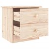vidaXL Bedside Cabinet Natural Wood Solid Pine Wood Small