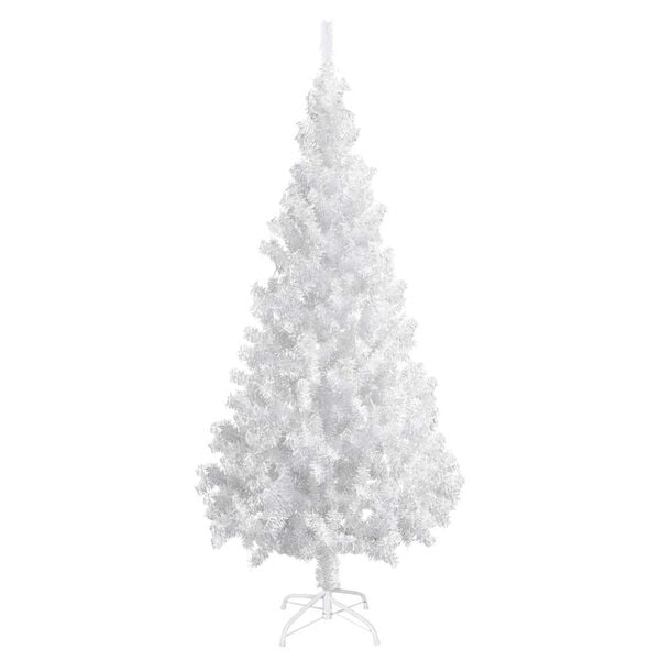 vidaXL Christmas Tree White PVC Medium Christmas Tree Cone-shaped