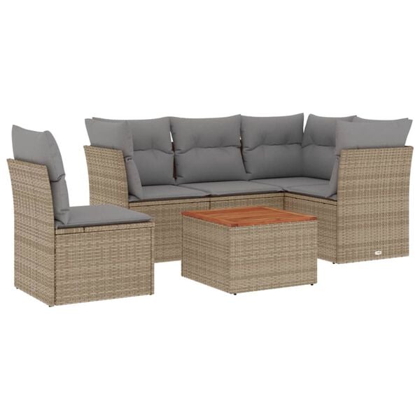 vidaXL Patio Sofa Set Modular Sofa Set Rectangular Modern