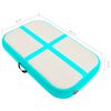 vidaXL Inflatable Gymnastics Mat with Pump 23.6x39.4x3.9" PVC Green
