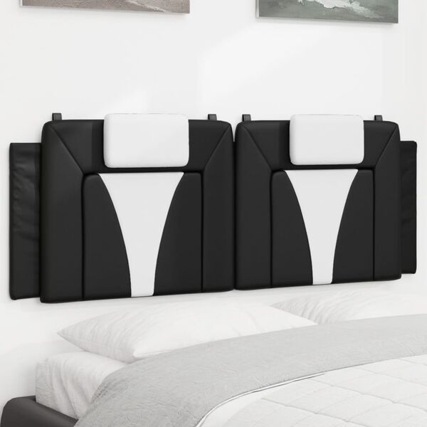 vidaXL Headboard Cushion Black and White