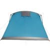 vidaXL Family Tent Tunnel 10-Person Blue Waterproof