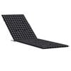 vidaXL Deck Chair Cushion Black Check Pattern Oxford Fabric