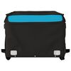 vidaXL Bike Trailer Black and Blue 99.2 lb Iron