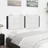 vidaXL Headboard Cushion White and Black Faux leather, foam filling