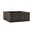 vidaXL Raised Bed Dark grey Solid pinewood 29.1x30.3x11.8 in Raised Bed