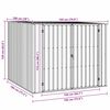 vidaXL Garden Shed Brown Galvanized Steel 76.8x78.0x62.6 in Garden Shed