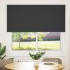 vidaXL Roller Blind Black 100% Polyester, Aluminum 61x51 in