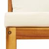 vidaXL Garden Sofa Set Beige Solid acacia wood