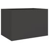 vidaXL Planter Black Cold-rolled Steel Medium Decorative Inlays