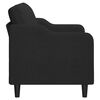 vidaXL 2-seater Sofa Black Fabric (100% polyester) 47.2 in Seat width