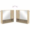 vidaXL Mirror Cabinet Sonoma oak 59 x 17 x 55 cm Engineered wood