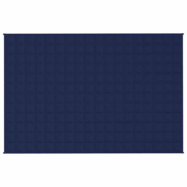 vidaXL Weighted Blanket Blue Cotton 47.2 x 70.9 in Weighted Blanket