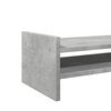 vidaXL Monitor Stand Concrete Grey 39.4x10.6x7.9" Engineered Wood
