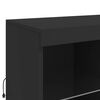 vidaXL Sideboard with LED Lights Black 111.4"x14.6"x39.4"