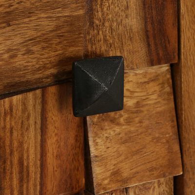 vidaXL TV Stand Solid Wood Sheesham with Honey Finish 55.1"x11.8"x15.7"