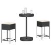 vidaXL Garden Bar Set Black, Cream White