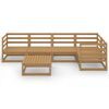 vidaXL Garden Lounge Set Honey brown Solid pine wood Modular