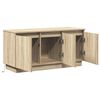 vidaXL TV Cabinet with LED Sonoma oak 100 x 38 x 49 cm Engineered wood