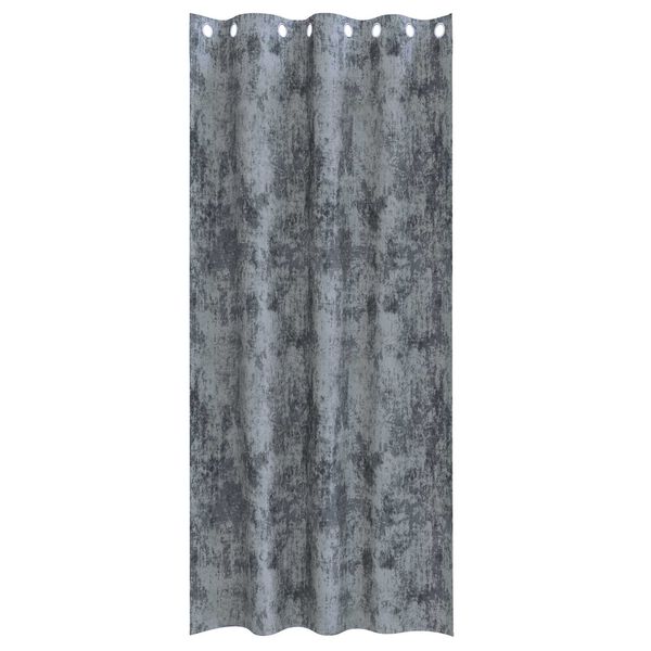 vidaXL Curtain with Curtains 2 pcs Silver Gray 225 x 140 cm Velvet