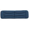 vidaXL Headboard Cushion Blue Fabric (100% polyester) 70.9 in