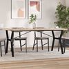 vidaXL Dining Table Brown Solid Pinewood Large Durable Dining Table