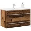 vidaXL Bathroom Sink Cabinet Old Wood 80x38,5x48 cm Engineered Wood
