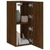 vidaXL TV Wall Cabinet Brown oak Engineered wood Medium TV Wall Cabinet