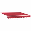 vidaXL Retractable Awning Red 137.80 x 78.74 in Fabric