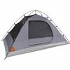 vidaXL Camping Tent Dome 4-Person Grey and Orange Waterproof