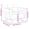 vidaXL Armchairs White
