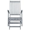 vidaXL Deck Chair Acacia wood Solid acacia wood, 100% polyester Standard