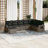 vidaXL Garden Sofa Set Grey