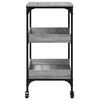 vidaXL Kitchen Trolley Gray Sonoma 23.6"x16.1"x31.7" Engineered Wood