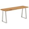 vidaXL Bench Natural Wood Solid Acacia Wood 41.3 in Durable Bench