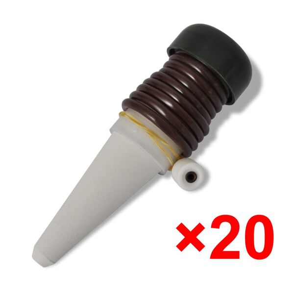 vidaXL Spray Gun Brown Ceramic Small Automatic Watering Dripper