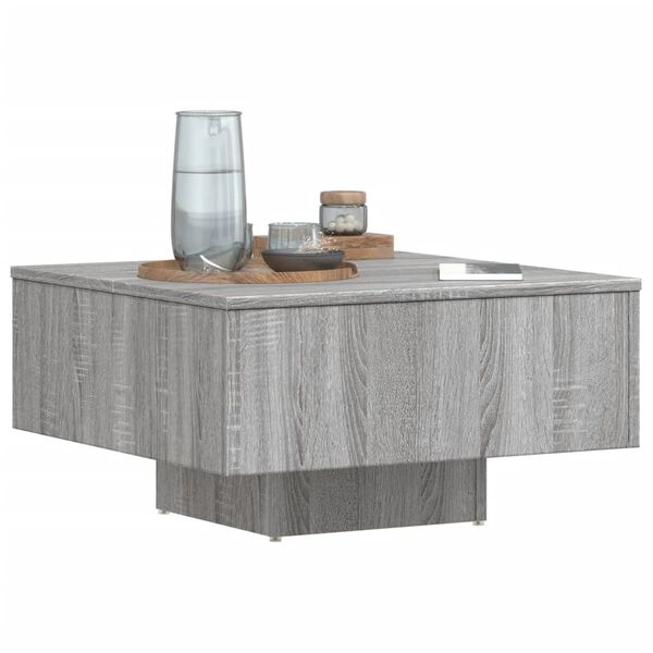 vidaXL Coffee Table Grey Sonoma Engineered Wood Simplistic Coffee Table