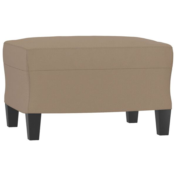 vidaXL 3-seater Sofa With Footstool Cappuccino