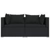 vidaXL Garden Lounge Set Black