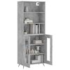 vidaXL Highboard Concrete Grey Engineered Wood Large Highboard