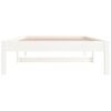 vidaXL Day Bed White Solid pine wood Small