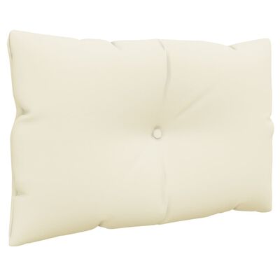 vidaXL Pallet Sofa Cushions 2 pcs Cream Fabric