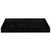 vidaXL Wall Shelf Set of 4 High gloss black Honeycomb MDF Small