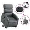 vidaXL Stand Up Massage Recliner Chair Grey Faux leather, metal, plywood