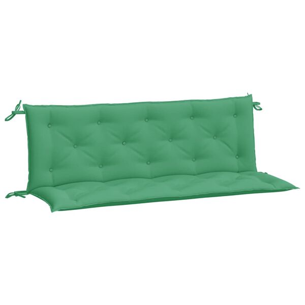 vidaXL Garden Bench Cushion Set of 2 Green Oxford fabric